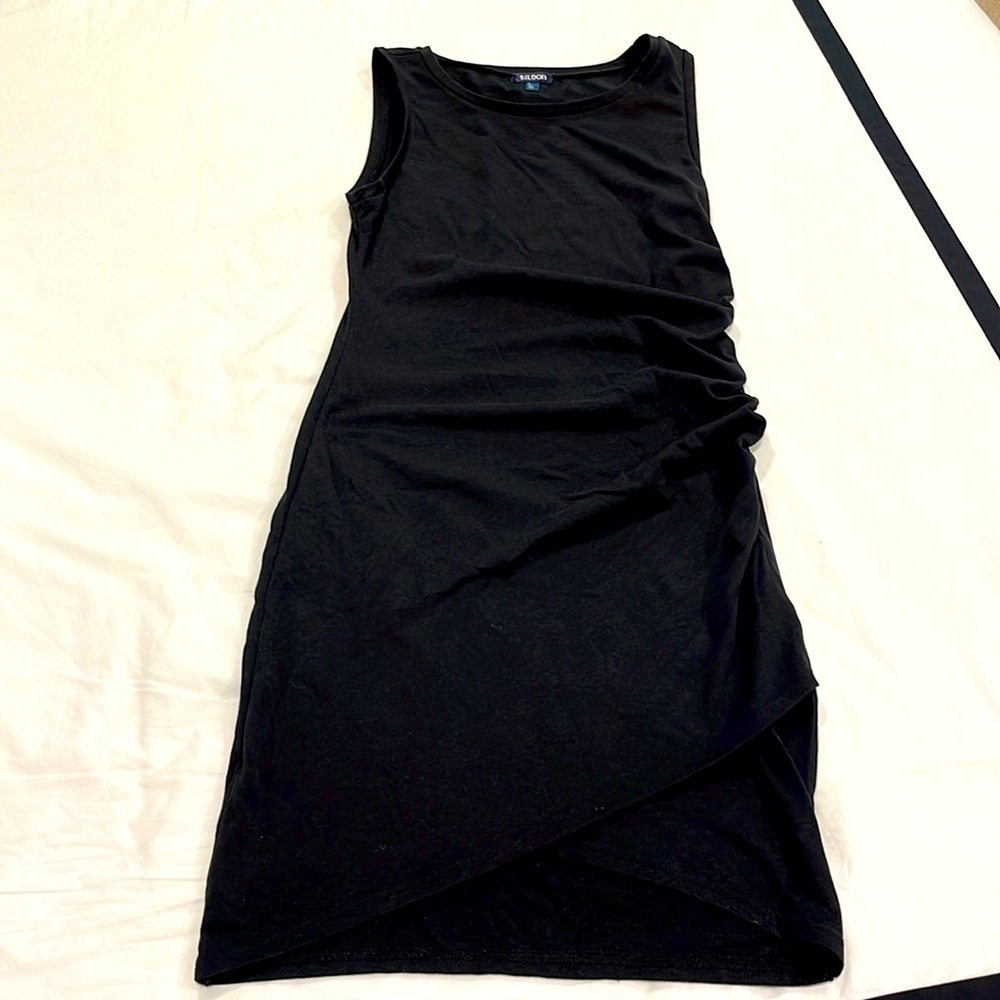Tilden black knit dress